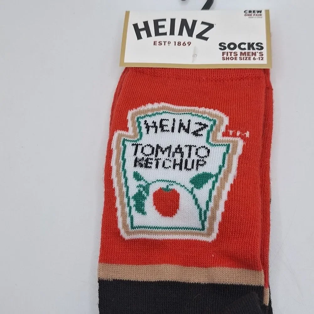 Heinz ketchup socks crew style 1 pair